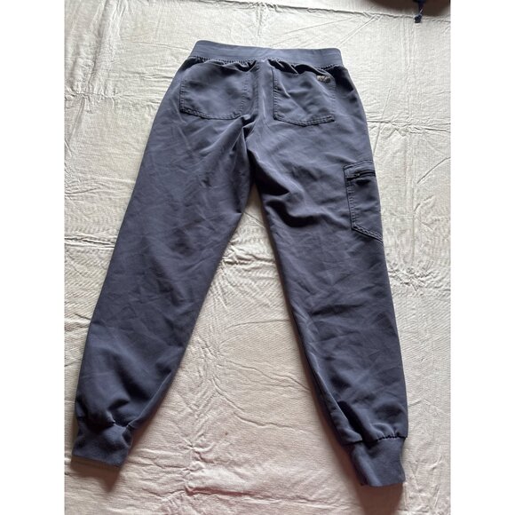 Figs Zamora Technical Collection Jogger Scrub Pants XXS/P Navy Blue With Yellow - Picture 8 of 10